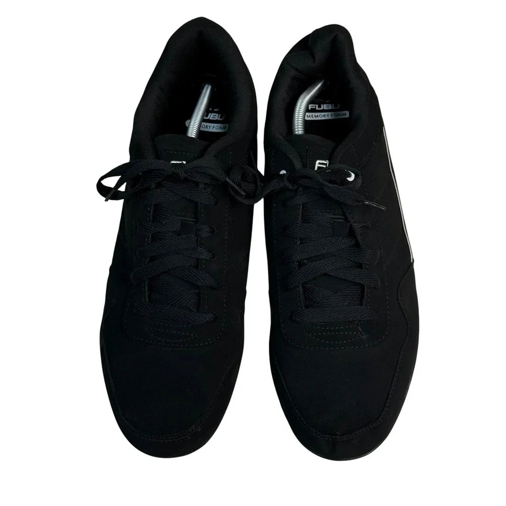 FUBU Mens Low‎ Top Sneakers Black White Memory Foam Size 13 LMNFB40SC004
